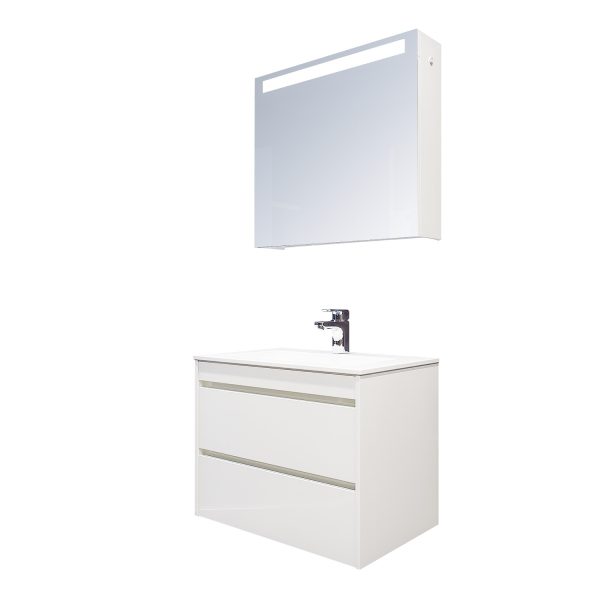Комплект шкафове за баня Ема бяло