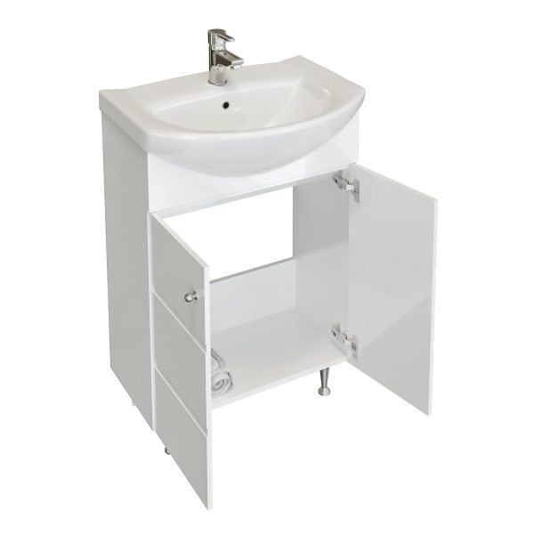 Долен шкаф за баня Емона отворен