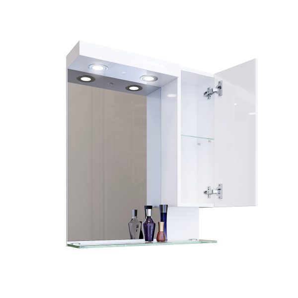 Горен шкаф за баня Емона отворен