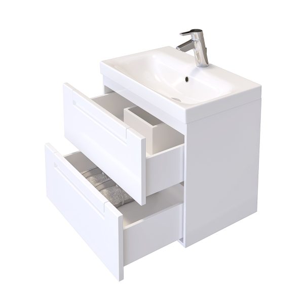 Долен шкаф за баня Фрея отворен