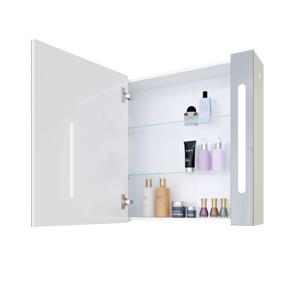 Шкаф за баня с огледало Гранд отворен
