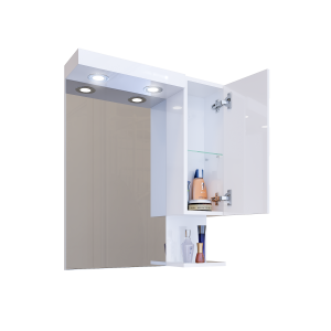 Горен шкаф за баня Ирина отворен