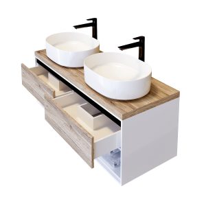 Долен шкаф за баня Кейптаун отворен