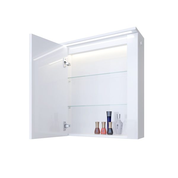 Горен шкаф за баня Кристин отворен