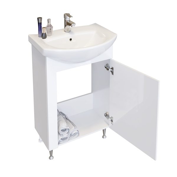 Долен шкаф за баня Модо отворен