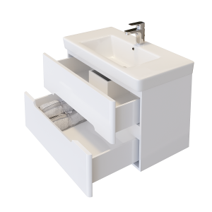 Долен шкаф за баня Монако отворен