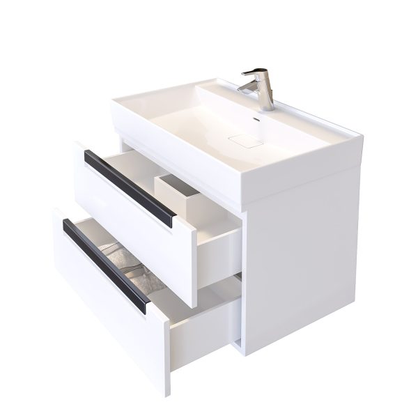 Шкаф за баня с мивка Ню Лайн отворен