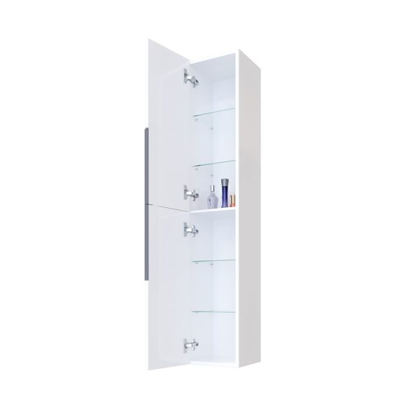 Шкаф за баня колона Ню Лайн отворен