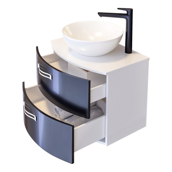 Шкаф за баня с мивка Нигер отворен