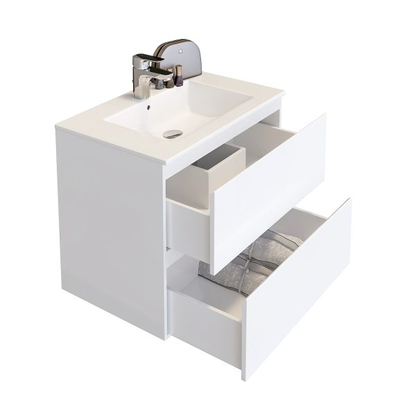 Долен шкаф за баня Песанте отворен