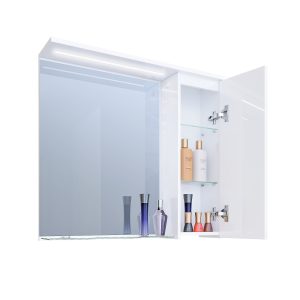 Горен шкаф за баня Песанте отворен