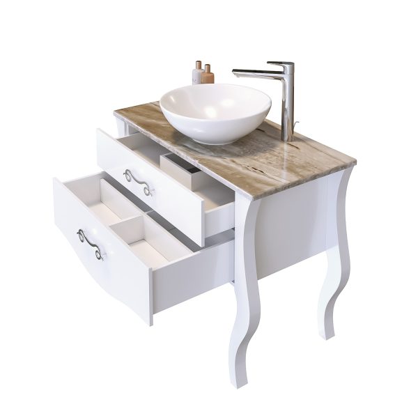 Шкаф за баня с мивка Реал отворен