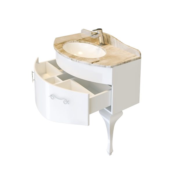 Шкаф за баня с мивка Реал отворен