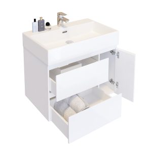 Шкаф за баня с мивка Серенгети отворен