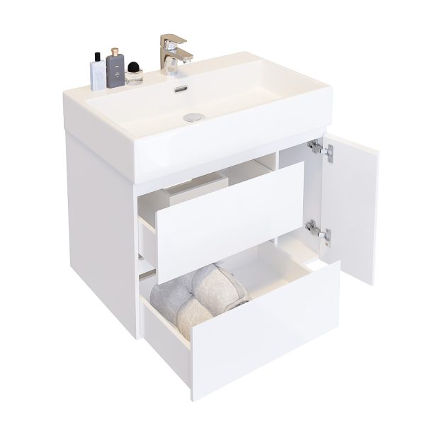 Шкаф за баня с мивка Серенгети отворен