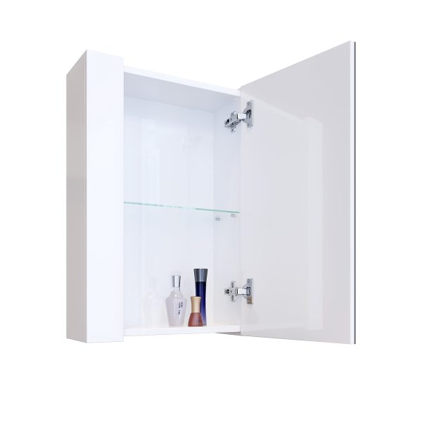 Горен шкаф за баня Вега отворен