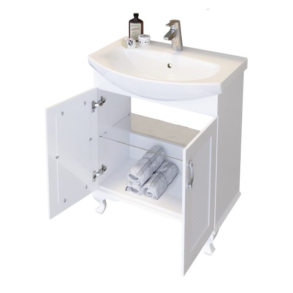 Долен шкаф за баня Виктория отворен