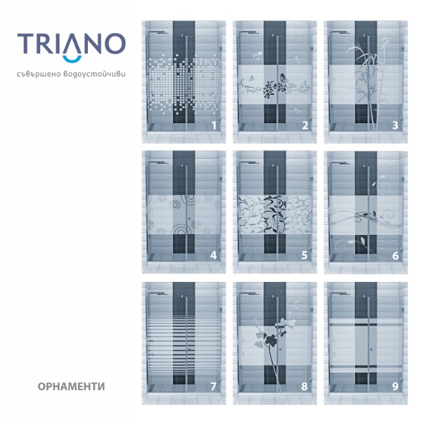 орнаменти на душ кабини