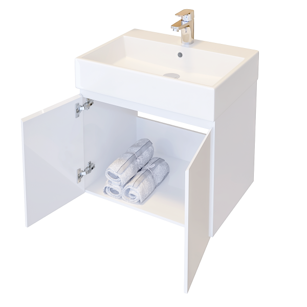 Долен шкаф за баня Лагос отворен